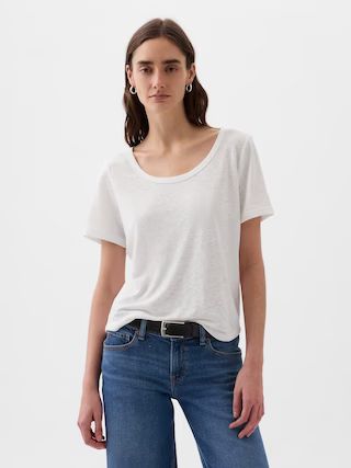 Linen-Blend T-Shirt | Gap (US)