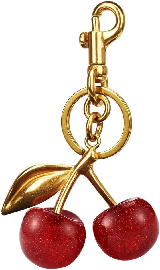 Cherry Bag Charm Keychain - Cute Accessories for Handbags and Purses - Gifts for Women | Amazon (US)