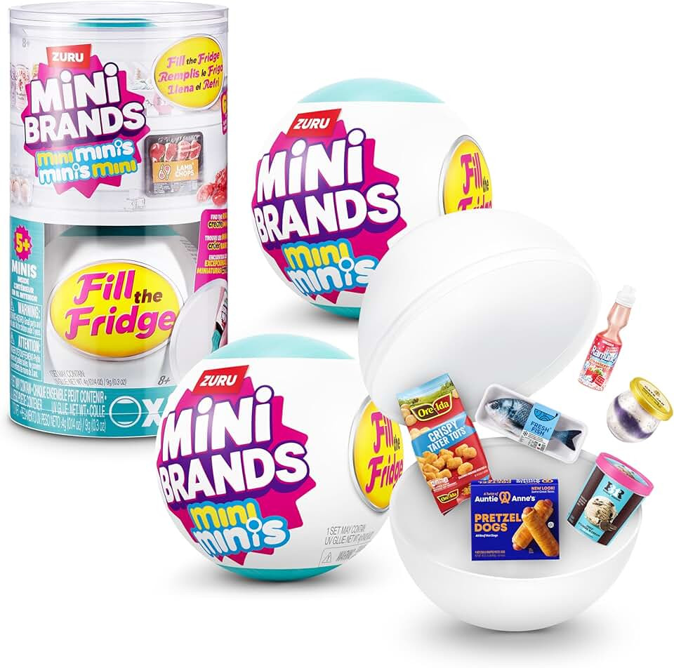 Fill The Fridge Mini Minis Series 1 by ZURU, Collectible Miniature Toy, (2 Capsules) | Amazon (US)