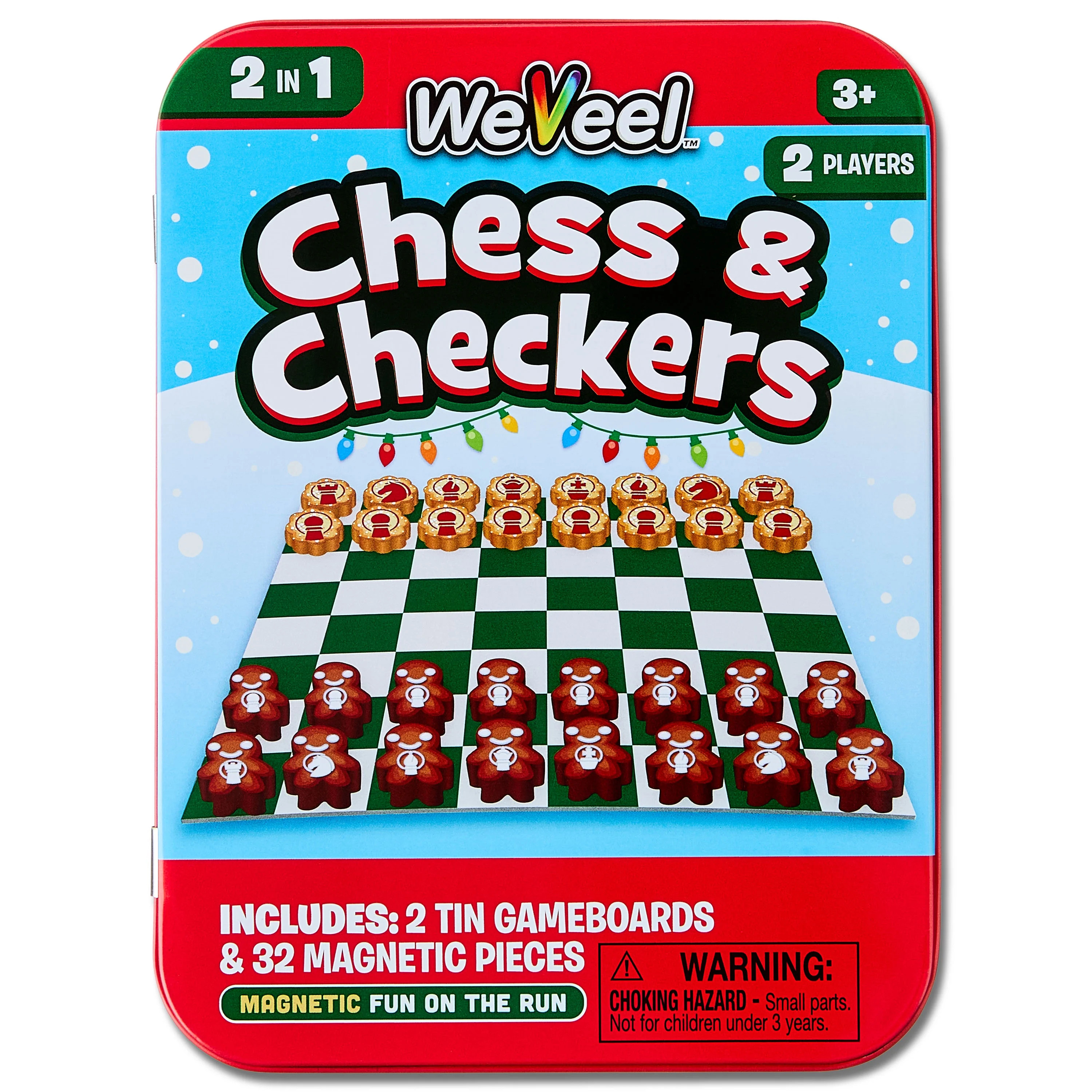 Scentos Magnetic Checkers & Chess Holiday Tin Game | Walmart (US)