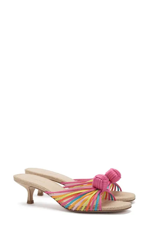 Larroudé Valerie Slide Sandal in Pink Multi at Nordstrom, Size 10 | Nordstrom