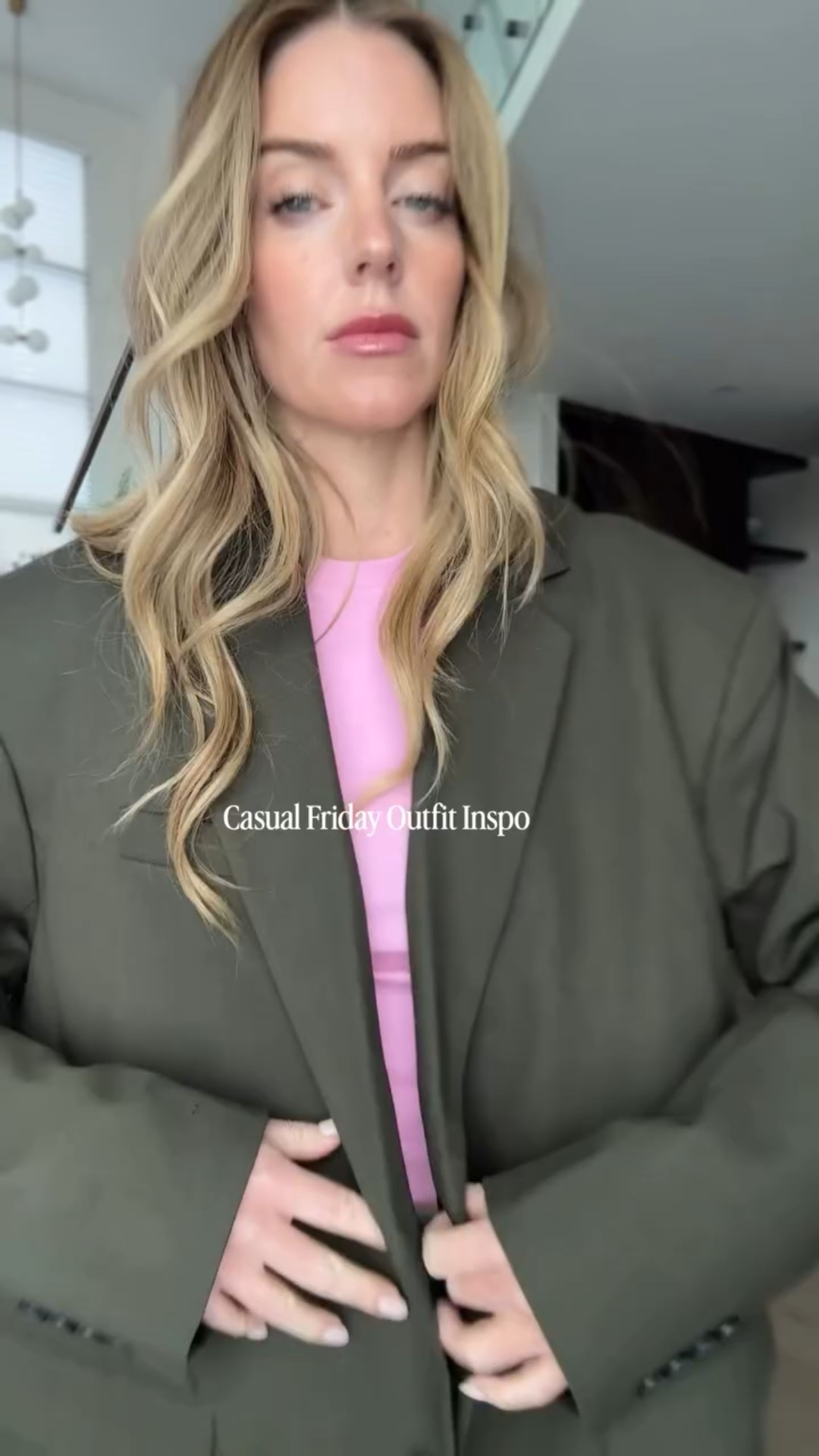 happy friday everyone! I love this color combo of the olive green + pink. Perfect casual office/teaching outfit to end out the week. 

@aritzia

#teacherstyle #casualofficestyle