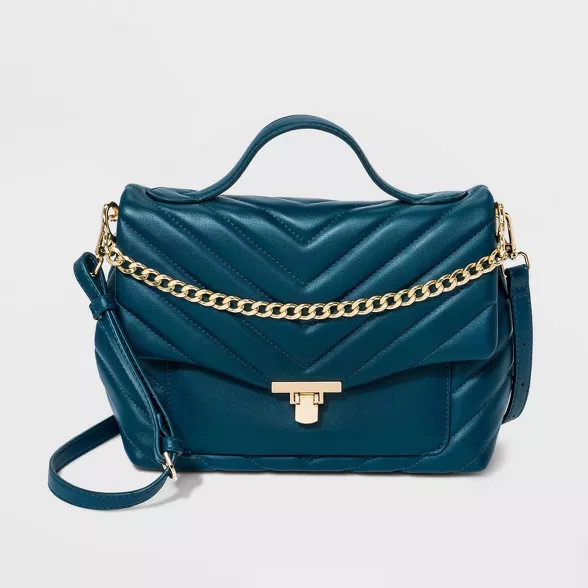 Quilted Top Handle Satchel Handbag - A New Day™ | Target
