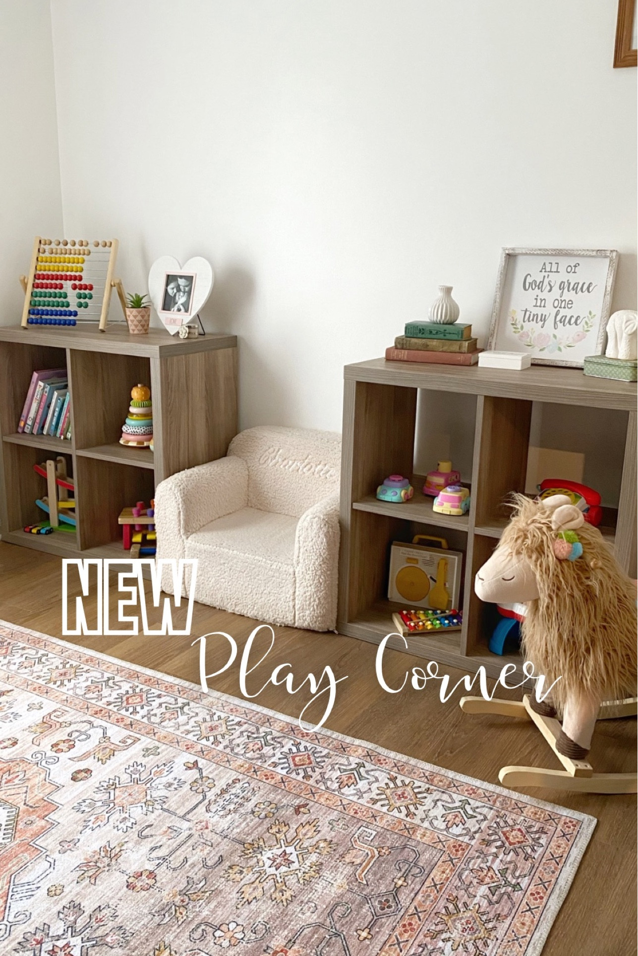 Charlottes new little play corner! A simplified space for her to play! 

#LTKkids #LTKFind