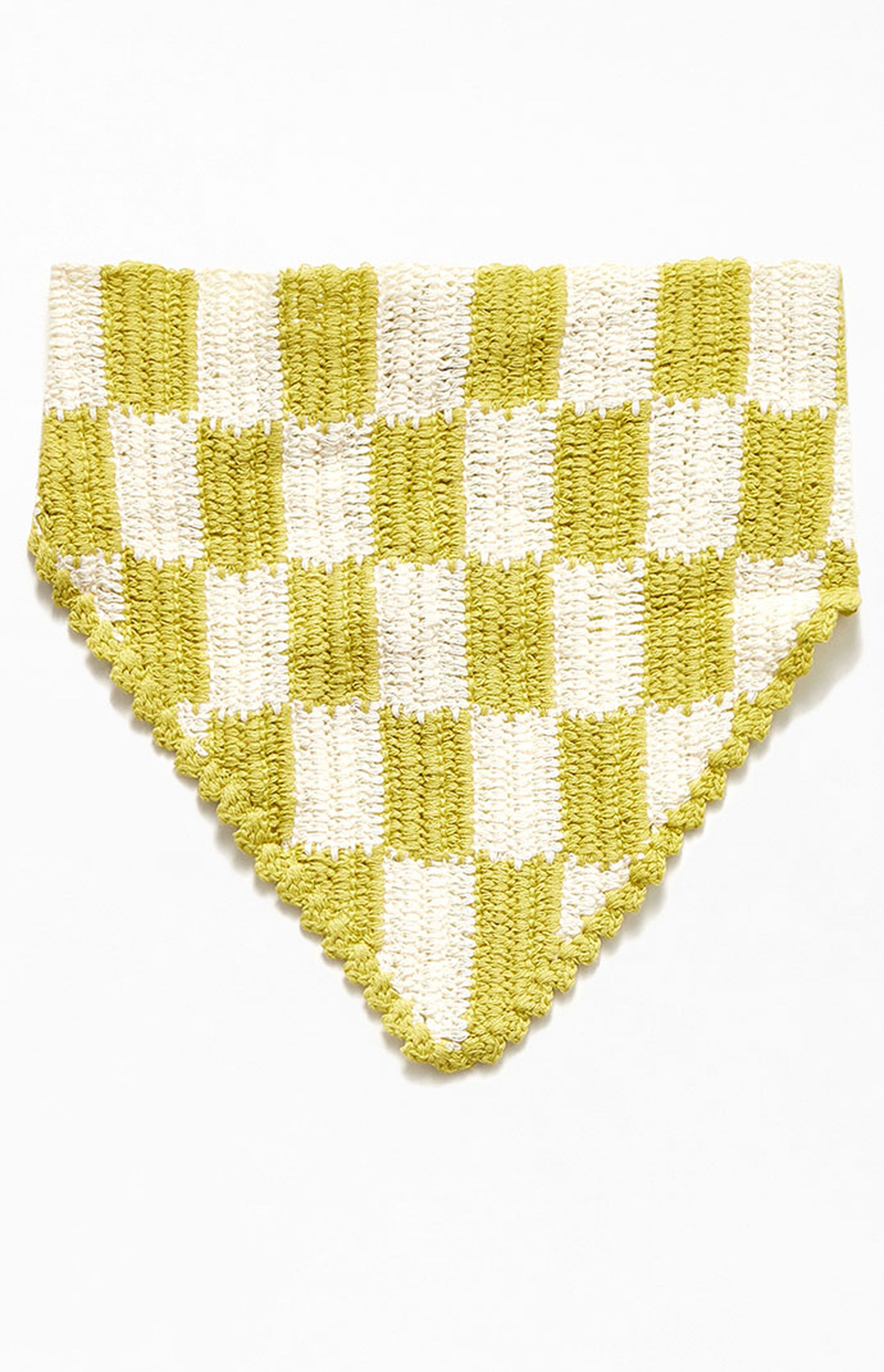 LA Hearts Checkerboard Crochet Head Scarf | PacSun