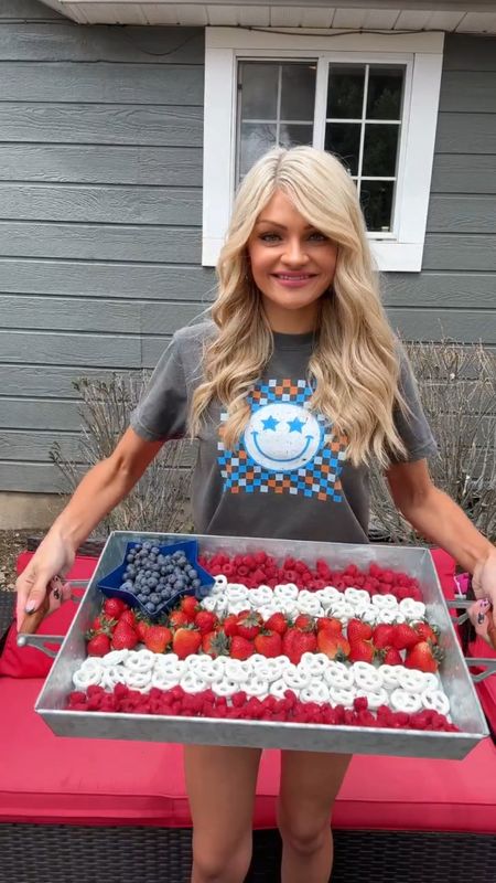 Here is my Pottery Barn serving tray and some cute graphic tees for the 4th of July and/or memorial day! 

#LTKVideo #LTKfindsunder50 #LTKhome