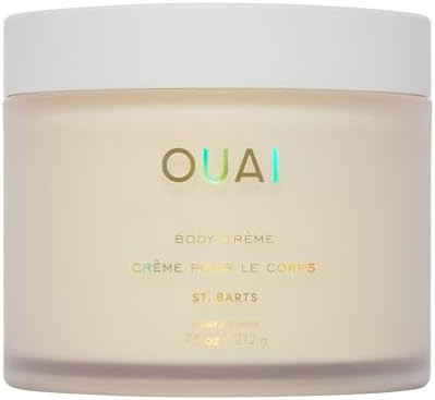 OUAI Body Cream, St. Barts - Hydrating Whipped Body Cream with Cupuaçu Butter, Coconut Oil and S... | Amazon (US)
