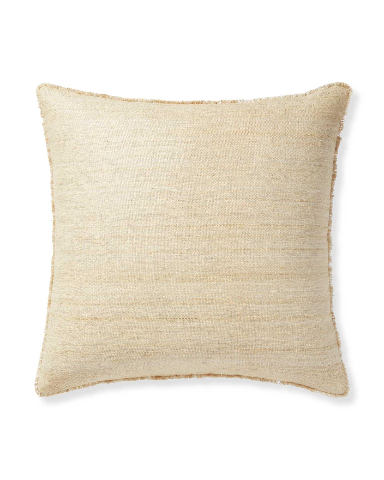 Wiltshire Raw Silk Pillow | Serena and Lily