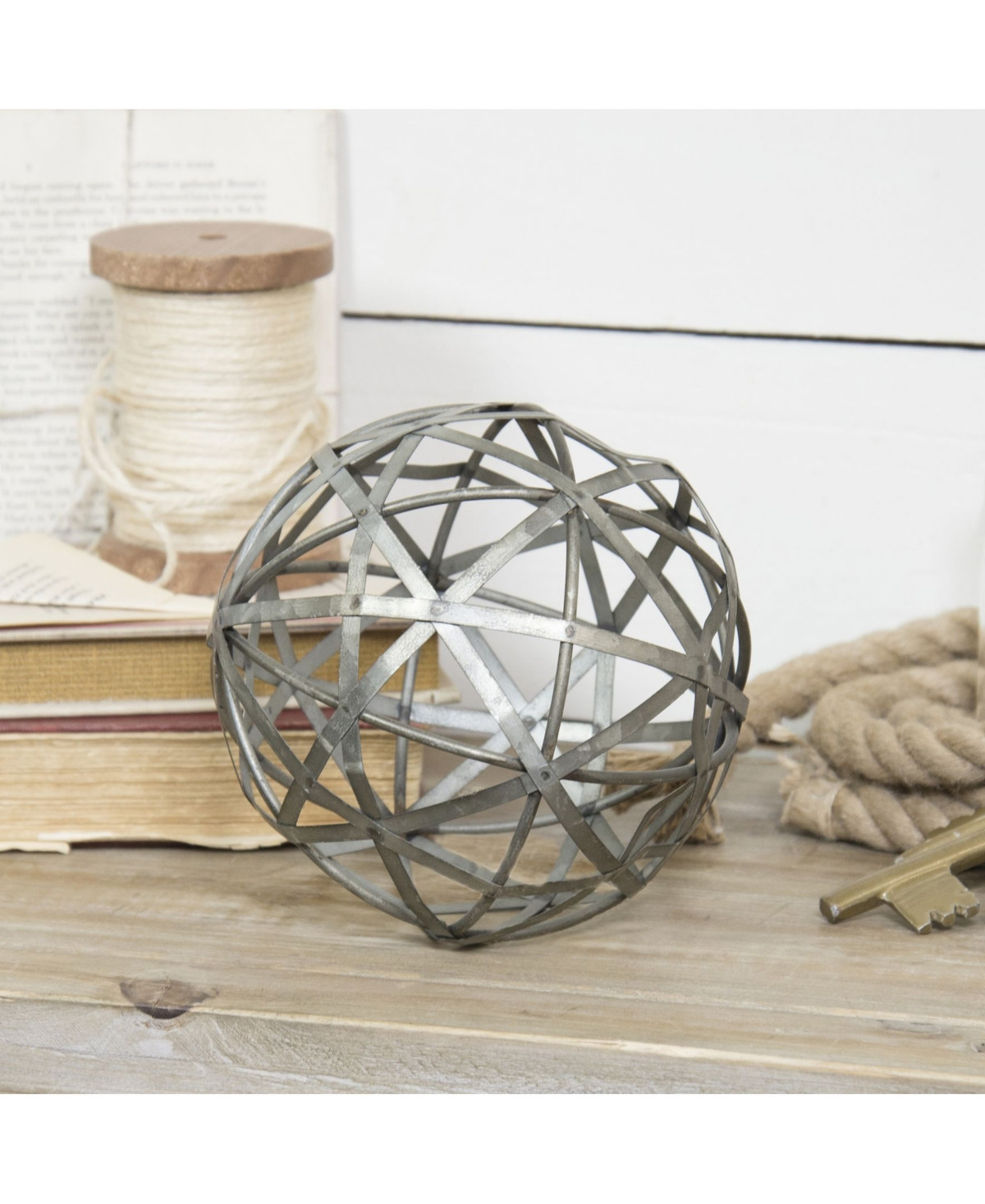 Vip Home International Galvanized 6" Metal Ball | Macys (US)