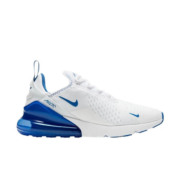 Men's Nike Air Max 270 Shoes 9.5 White/Racer Blue/Game Royal | Scheels