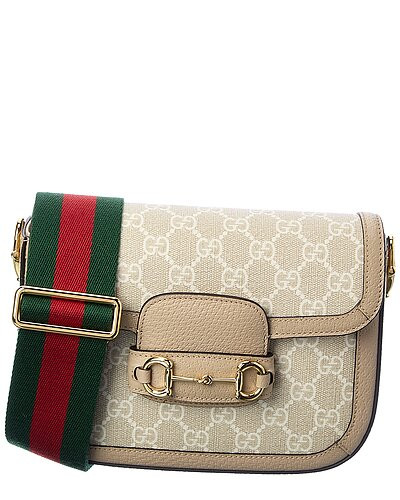 Horsebit 1955 Mini GG Supreme Canvas & Leather Shoulder Bag | Gilt