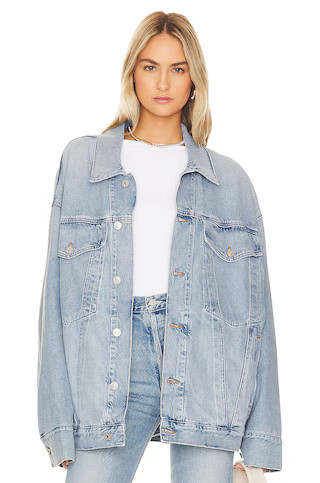 AGOLDE Wayne Denim Jacket in Resent from Revolve.com | Revolve Clothing (Global)