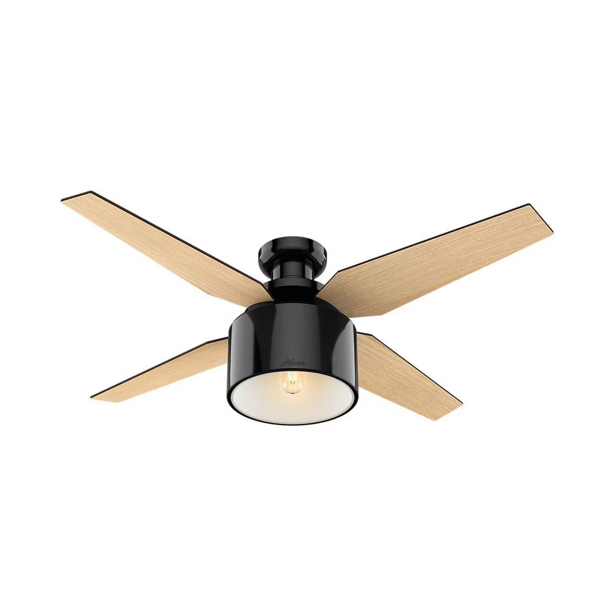 52" Cranbrook Low Profile Ceiling Fan with Remote (Includes Light Bulb) - Hunter Fan | Target