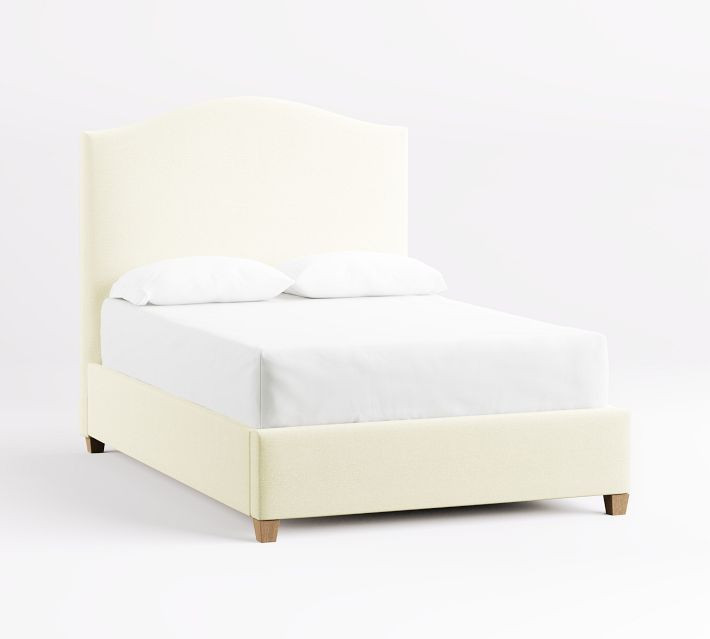 Raleigh Curved Upholstered Bed | Pottery Barn (US)