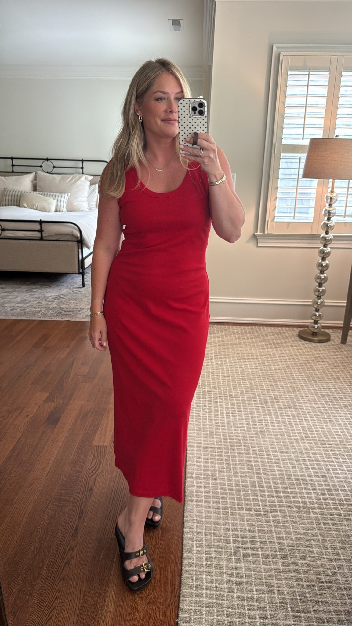Beautiful red @Madewell dress! #madewellpartner #madewell #ad