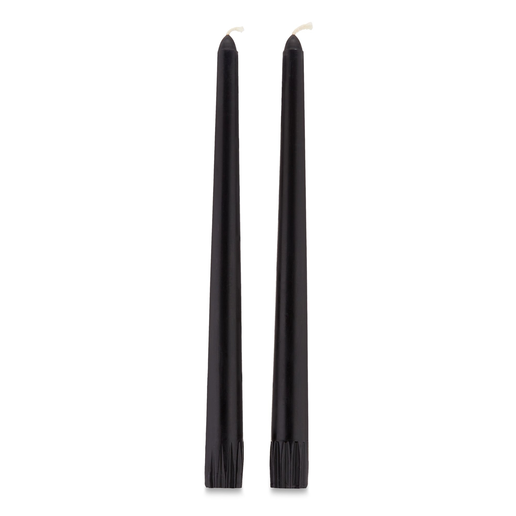 Halloween Black Taper Candles, 10 in, 2 Count, by Way To Celebrate | Walmart (US)