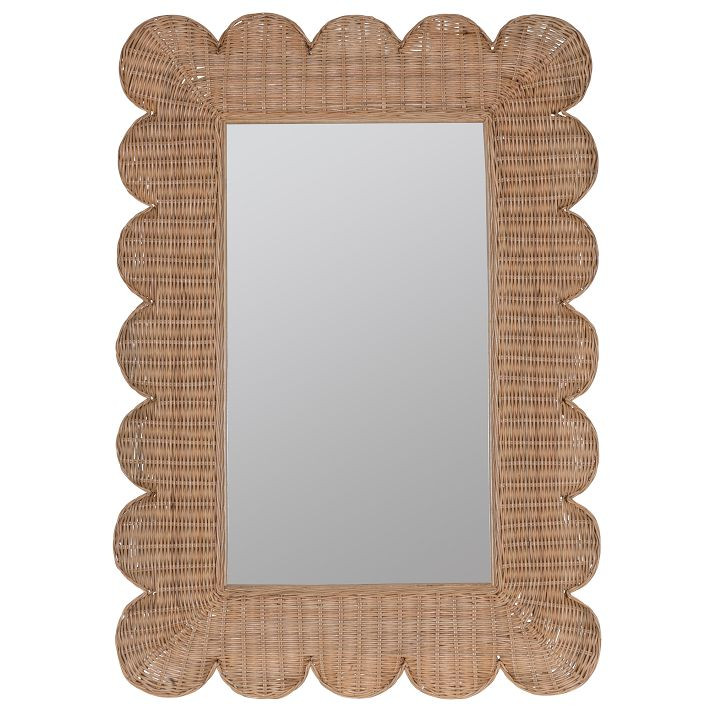 Brooke Rattan Wall Mirror | West Elm (US)