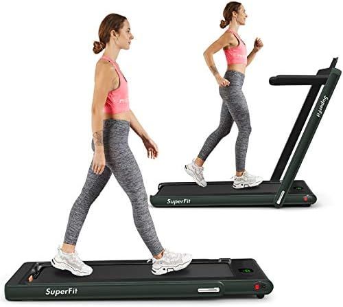 Goplus 2 in 1 Folding Treadmill, 2.25HP Superfit Under Desk Electric Treadmill, Installation-Free... | Amazon (US)