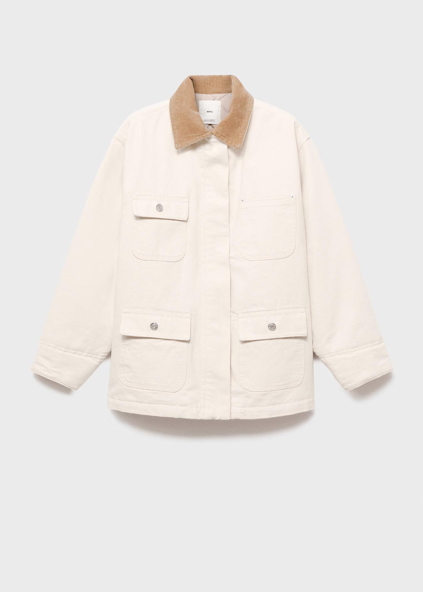 Denim barn jacket with corduroy collar | Mango (US/MX/AU)
