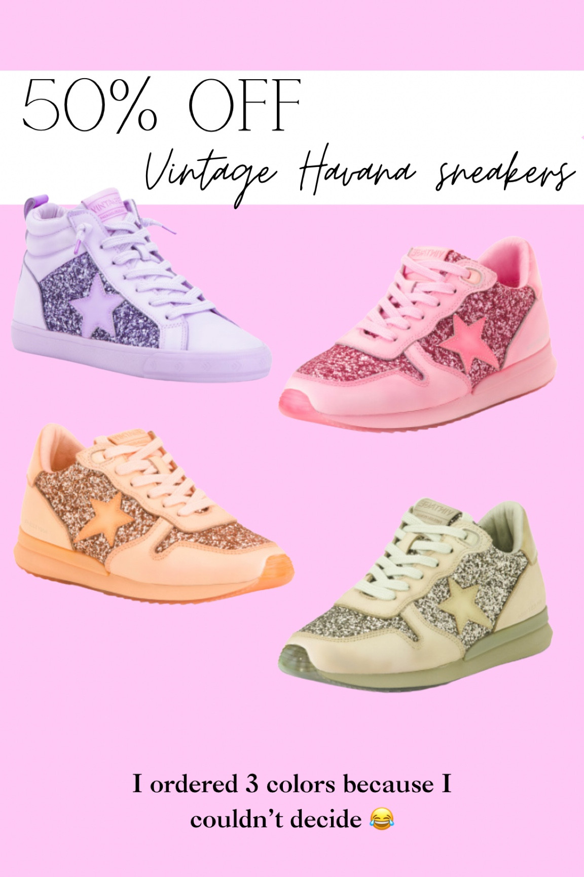 Vintage Havana sneakers on sale 50% off!!! 🔥🔥🔥 

#LTKGiftGuide #LTKsalealert #LTKshoecrush