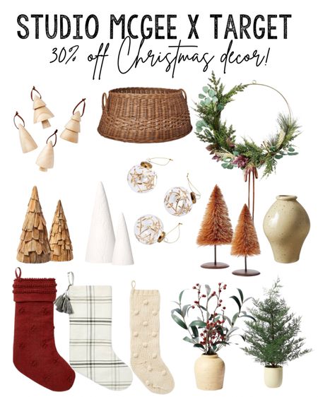30% off Christmas decor from Studio Mcgee x Target! Some of my favorite pieces from the collection are in stock and ready to ship! Love the gold ornaments, stockings, wreath, and vase!

#LTKSeasonal #LTKsalealert #LTKHoliday