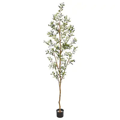 Nearly Natural 82-in Green Indoor Artificial Olive Trees Lowes.com | Lowe's