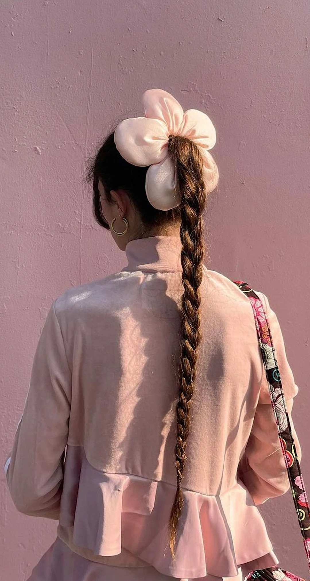 Flower Scrunchies Exaggerated Oversized Hair Tie Large | Y2K Accessories | Women Hair Ties Large ... | Etsy (US)