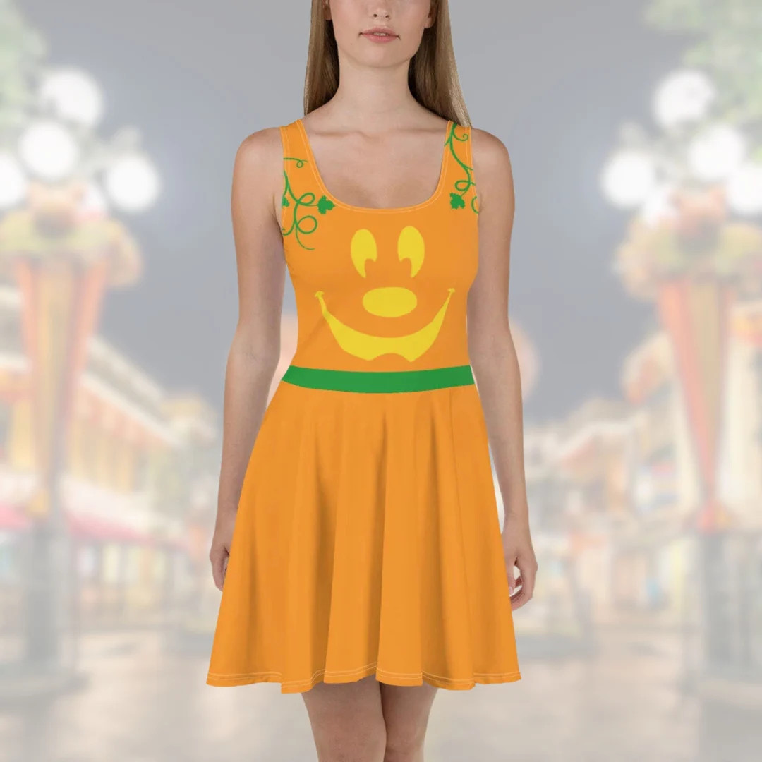 Mickey Pumpkin Dress Womens Disney Halloween Mickey Mouse Outfit Costume Running Dress - Etsy | Etsy (US)