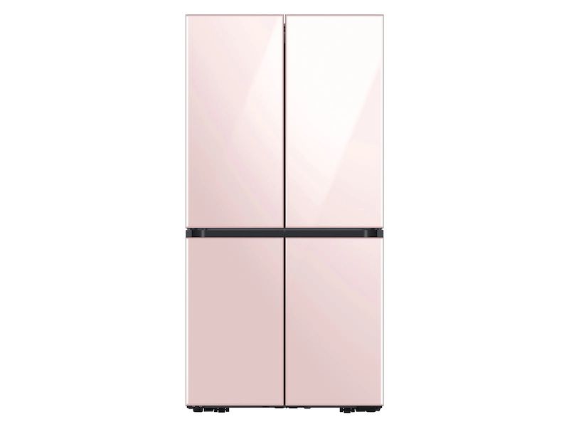 Bespoke Counter Depth 4-Door Flex™ Refrigerator (23 cu. ft.) in Rose Pink Glass | Samsung