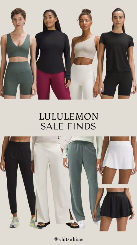 Lululemon sale finds of the week! 

Athleisure, tank, leggings, work out, gym, sports bra, skirt, tennis skirt, joggers, fit, align

#LTKstyletip #LTKfitness
