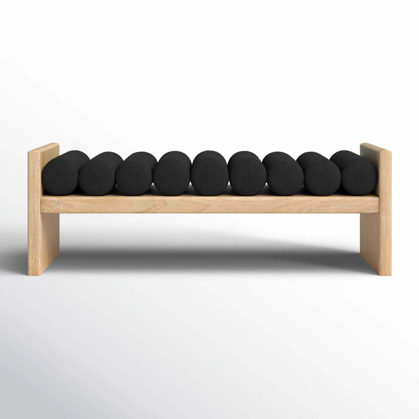 Reeves Boucle Wood Bench | Wayfair North America