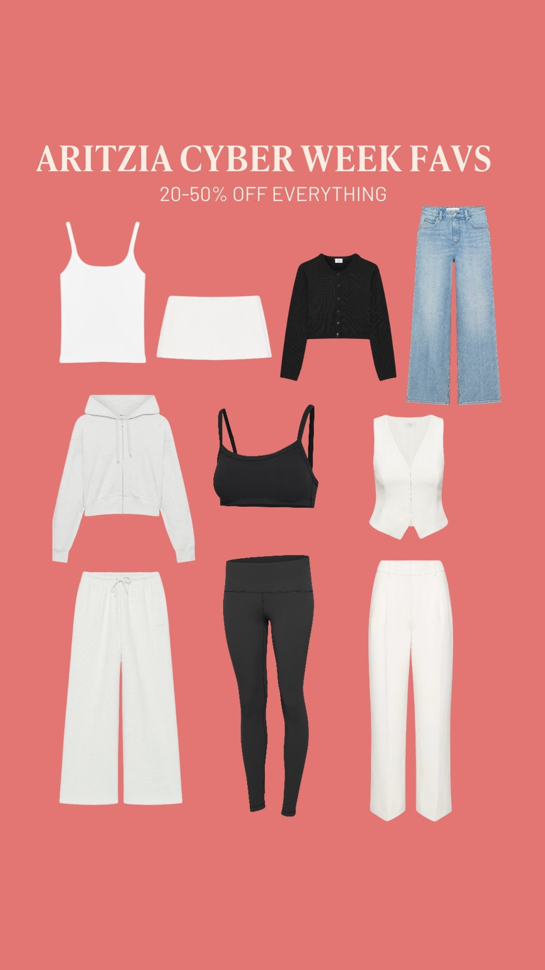 Aritzia gifts for her, aritzia cyber week sale. 20-50% off so mnay of my wardrobe staples 🎄🩷

#LTKSaleAlert #LTKCyberWeek #LTKGiftGuide
