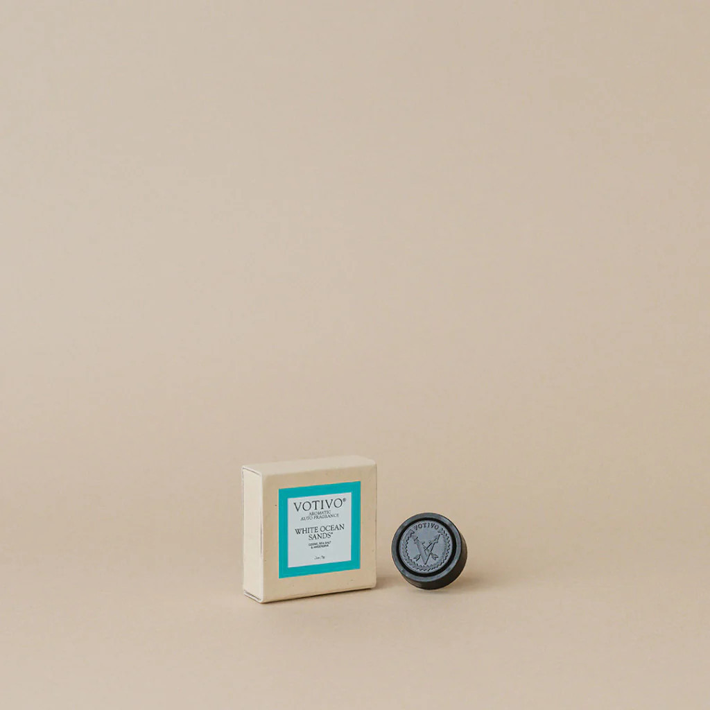 Auto Vent Clip-White Ocean Sands | Votivo