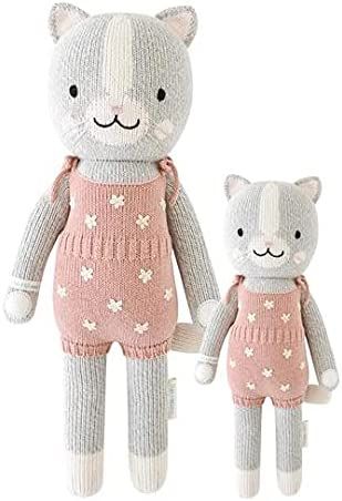 cuddle + kind Daisy The Kitten Little 13" Hand-Knit Doll – 1 Doll = 10 Meals, Fair Trade, Heirl... | Amazon (US)