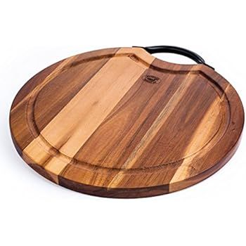 Superior Trading Co. Acacia Wood Cutting Board with Steel Handle. FDA Approved. 14 in. | Amazon (US)