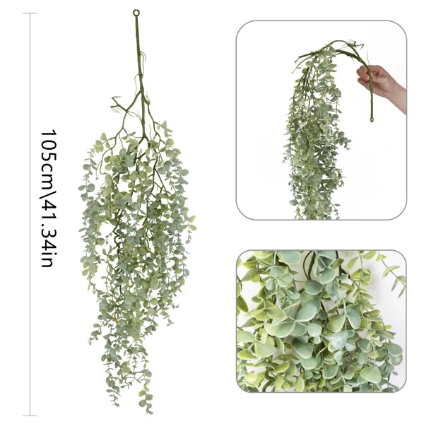 The faux eucalyptus wall hanging is exquisite in appearance, the coordinated and smooth lines and... | Wayfair North America