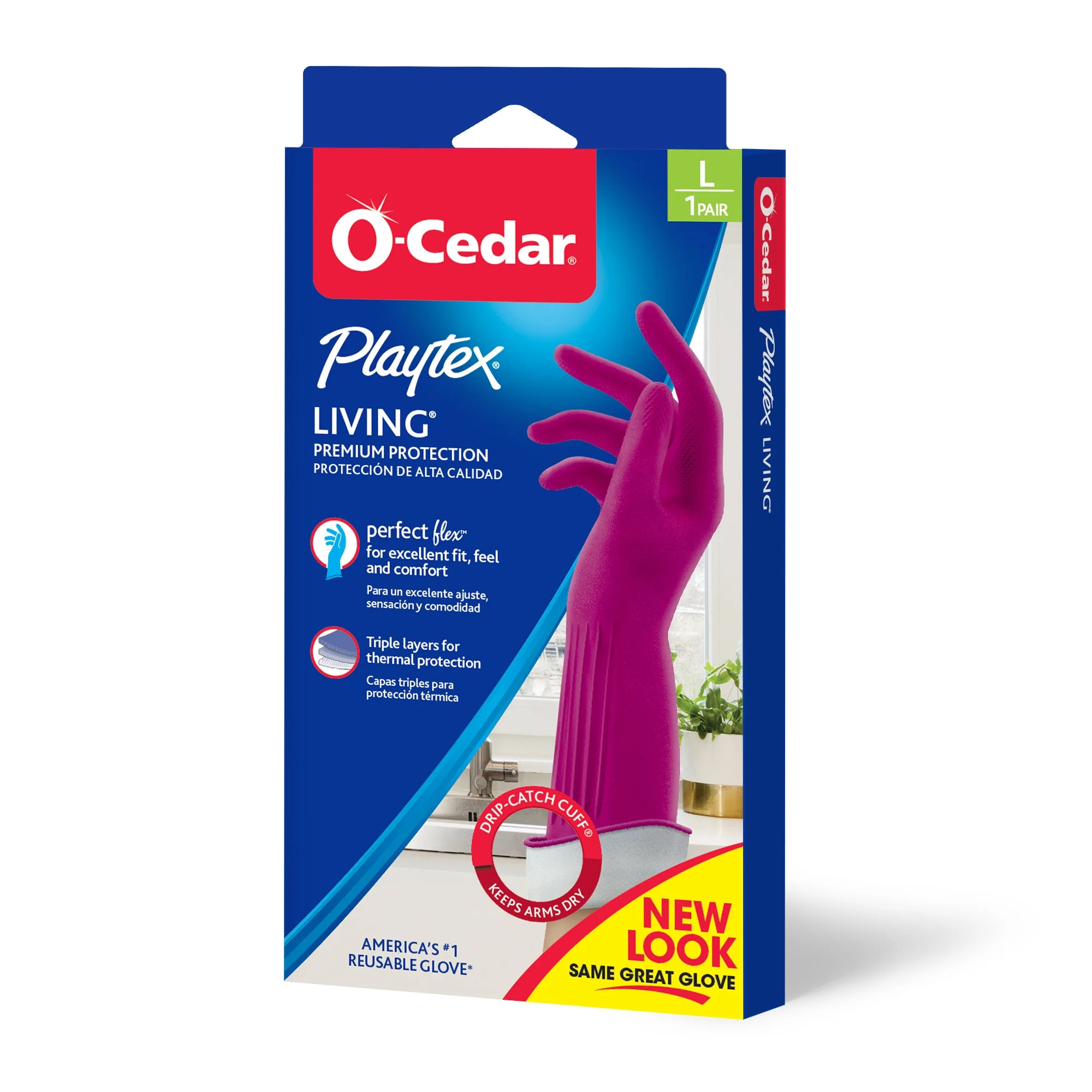 Playtex Living Gloves, Reusable Cleaning Gloves, Size Large, 1 Pair | Walmart (US)