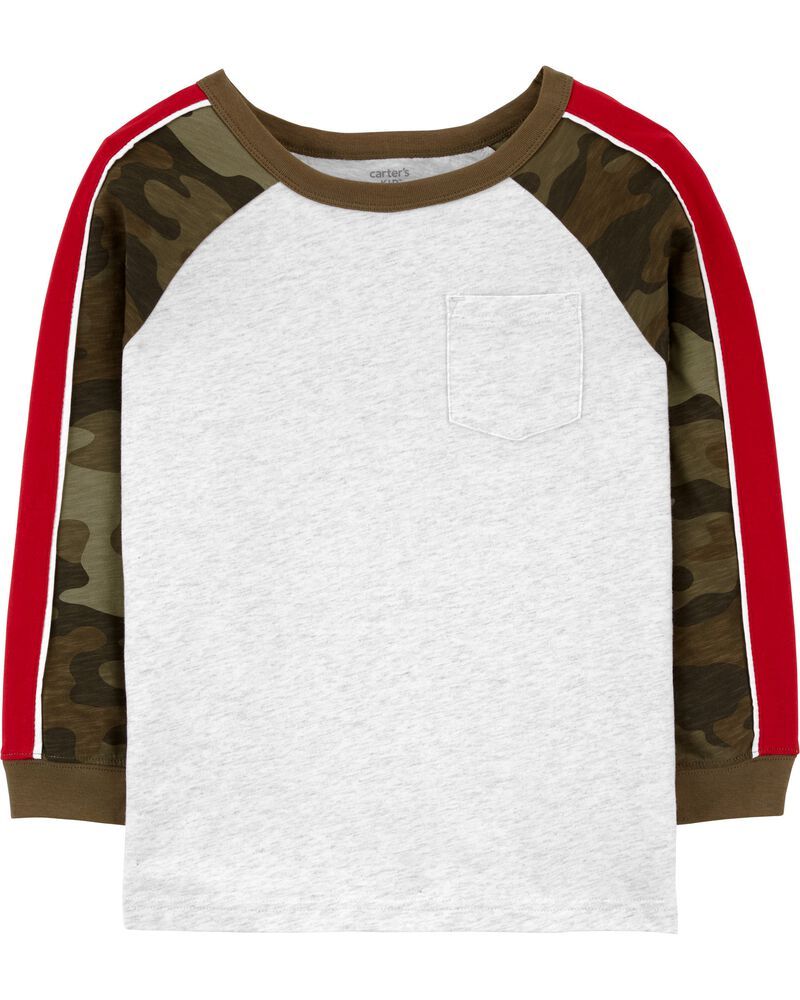 Camo Raglan Jersey Tee | Carter's