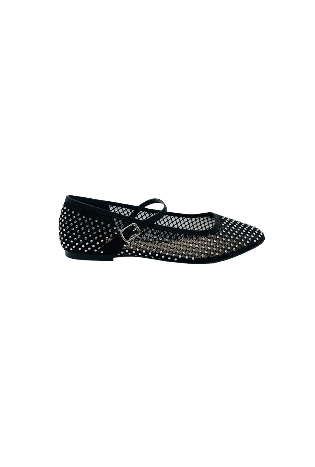 Mesh Mary Janes - Embellished Black | Shop BURU
