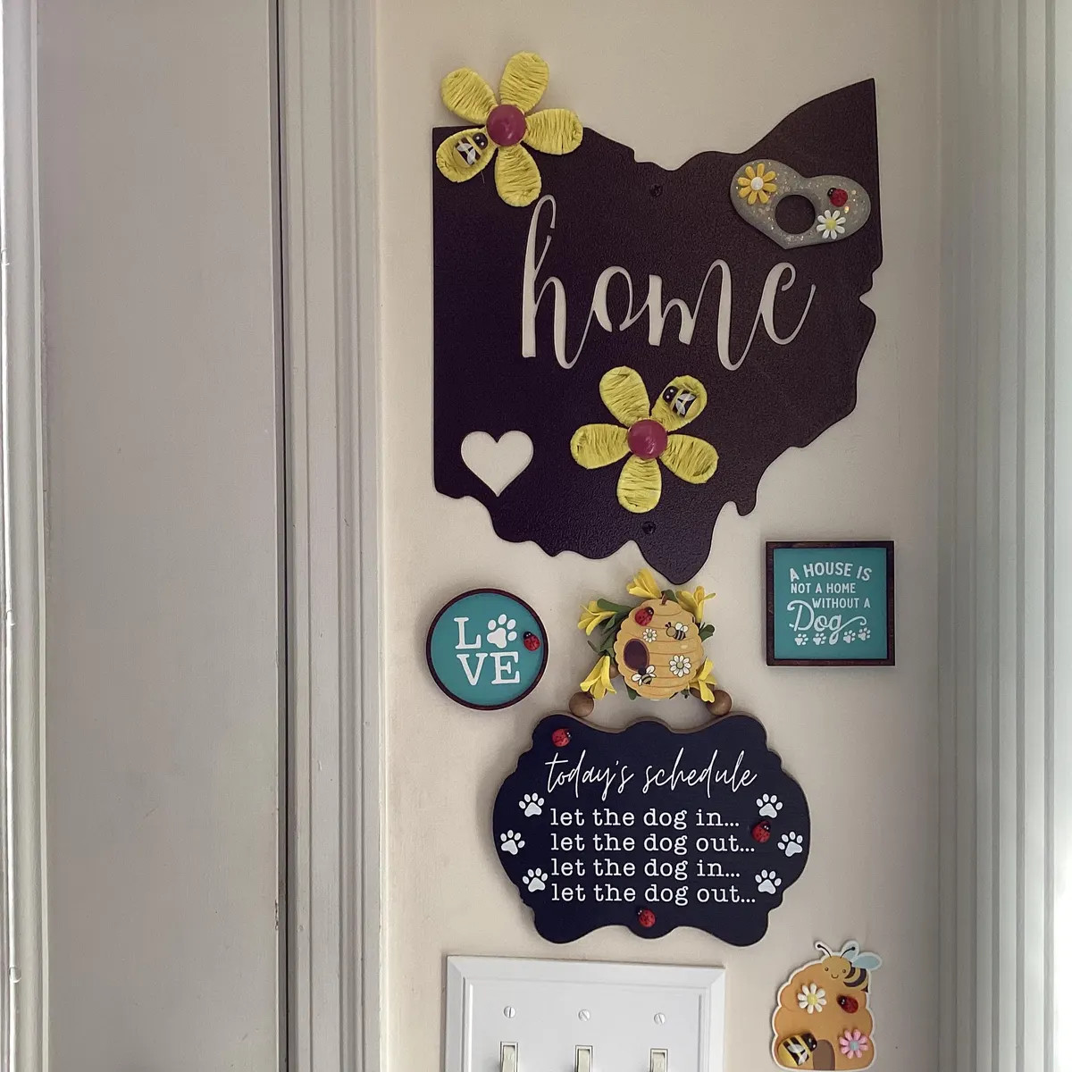 Wood Framed Miniature Sign | Farmhouse Type | Tiered Tray Décor | Handmade in U.S.A. - A House i... | Etsy (US)