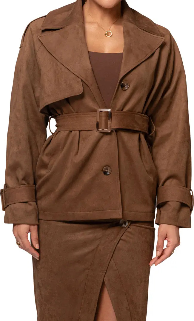 Nightfall Belted Suede Jacket | Nordstrom