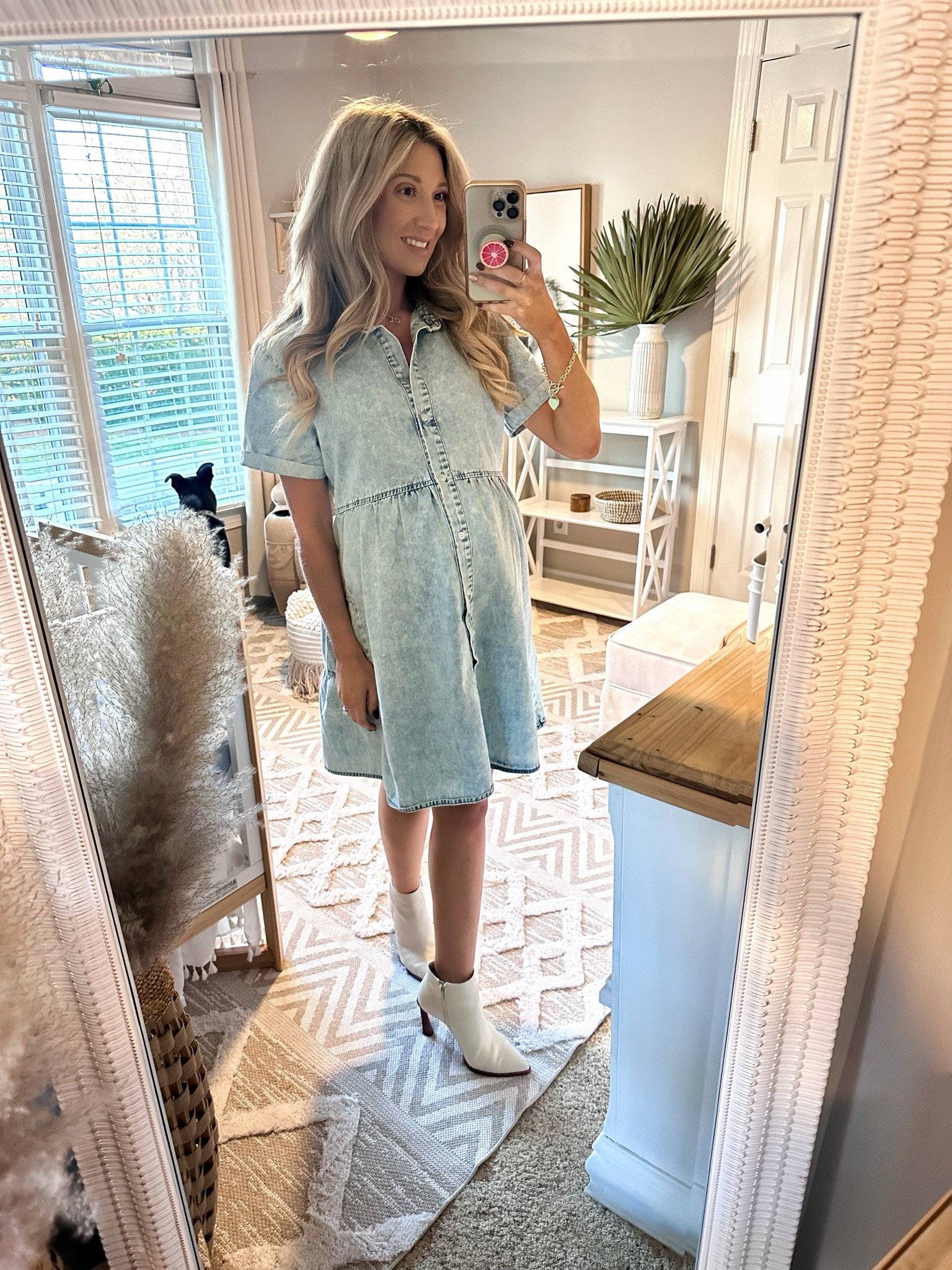 OOTD ✌🏼 Amazon denim spring dress with DSW Vince boots 🤍

Dress $40
Boots on sale for $100

#LTKshoecrush #LTKFind #LTKsalealert