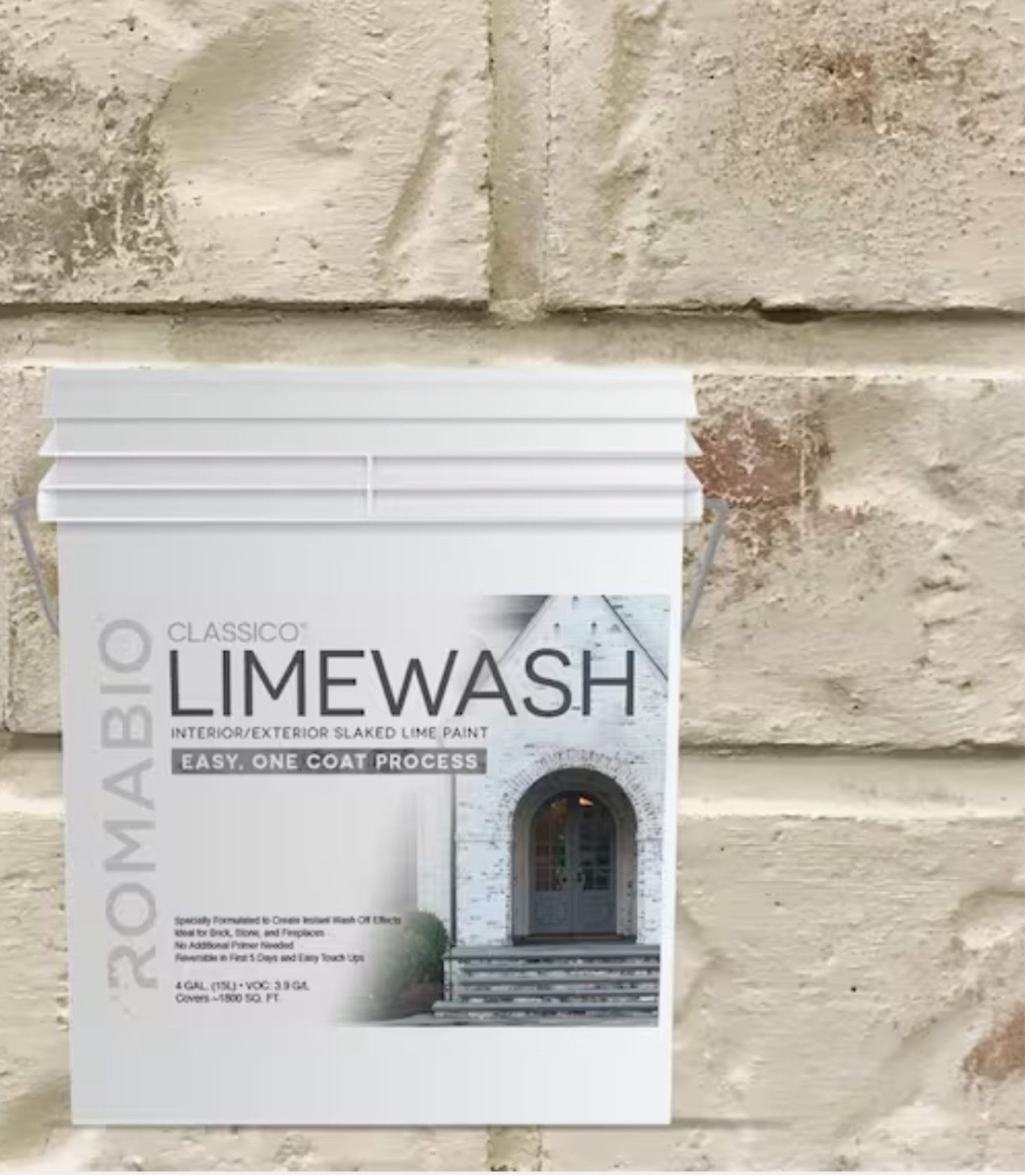 Love this for painting brick alternative. Limewash allows your brick to breathe unlike exterior paints. Using two colors on of exterior. 

#LTKHome