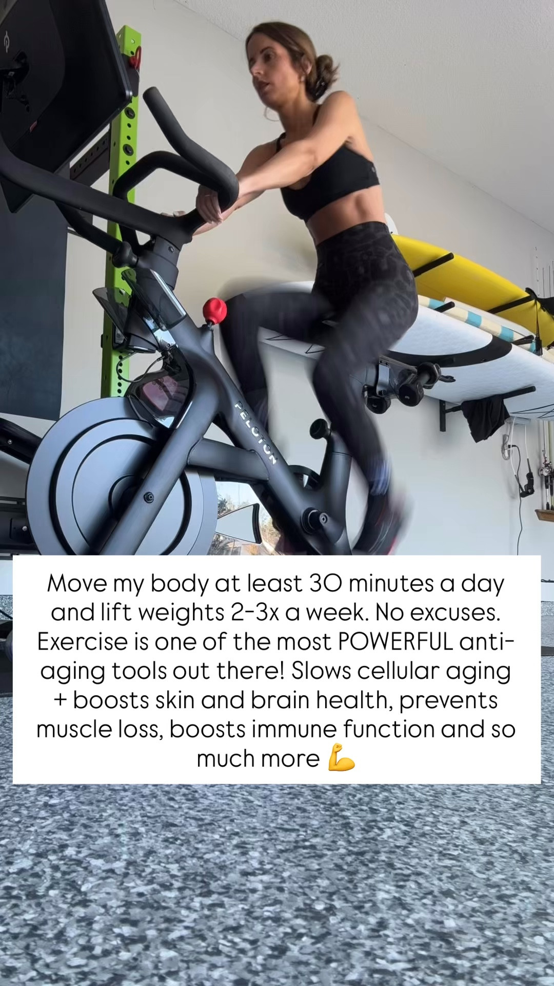 I absolutely love our peloton bike. In addition to cycling, there are weight training, yoga, stretching classes and more! I try and cycle 3x a week! 

#LTKselfcare #LTKActive #LTKfitnessgoals