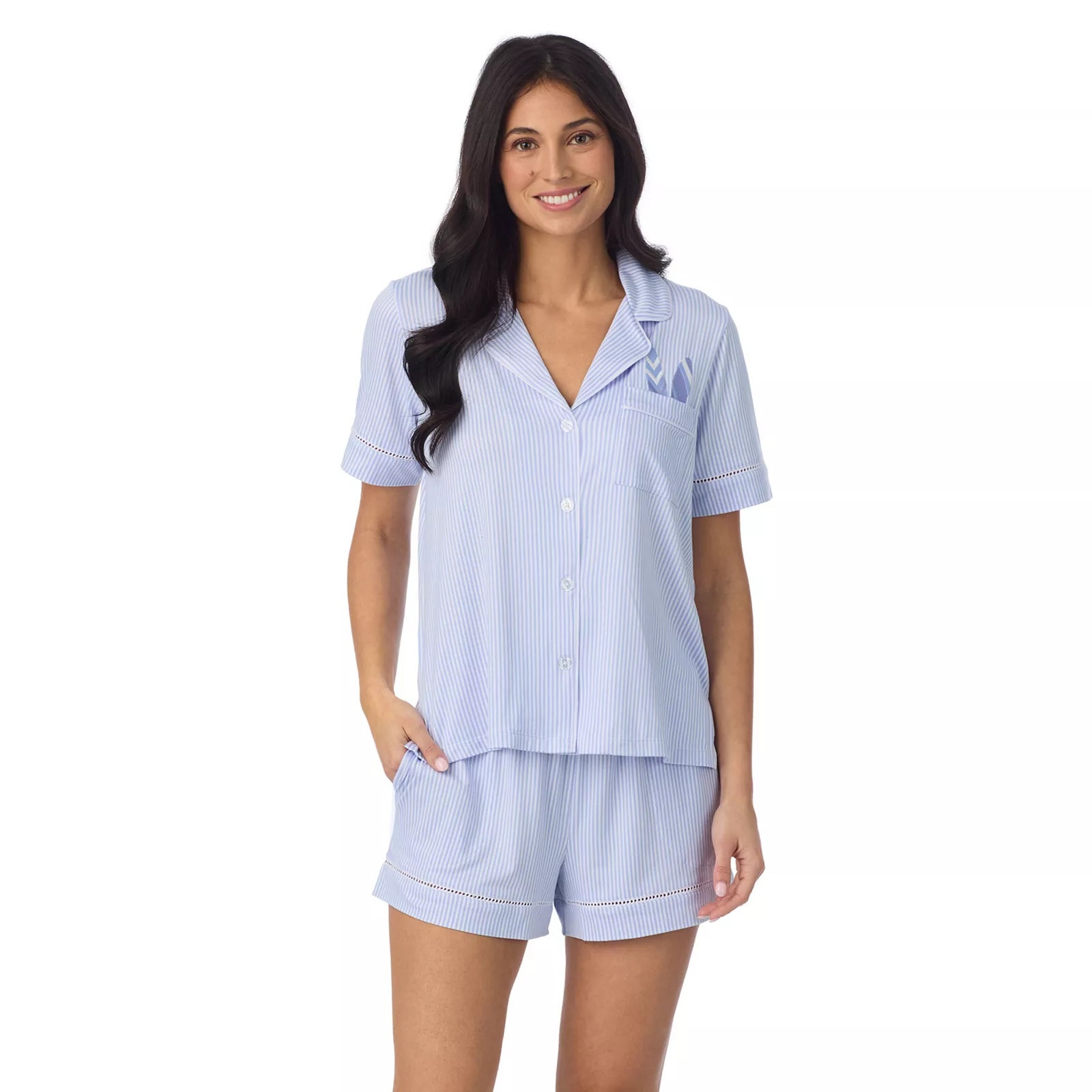 Women's Beauty Sleep Social Cozy Short Sleeve Pajama Top & Pajama Boxers Set, Girl's, Size: XL, S... | Kohl's
