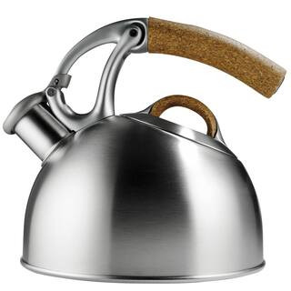 OXO Good Grips Uplift Anniversary Edition 8-Cup Brushed Stainless Steel Tea Kettle 1466009 - The ... | The Home Depot