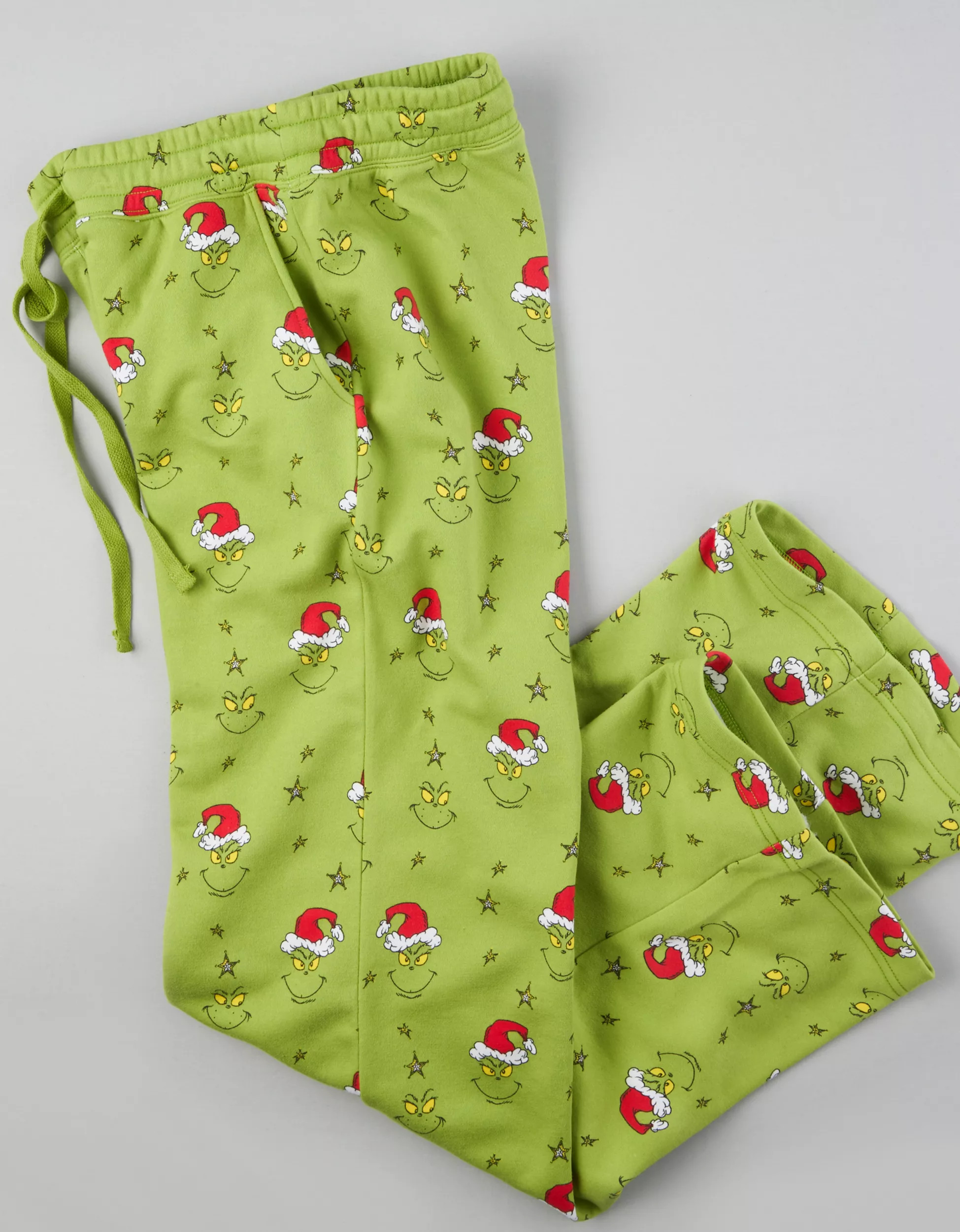 AE Grinch Fleece Wide-Leg PJ Pant | American Eagle Outfitters (US & CA)
