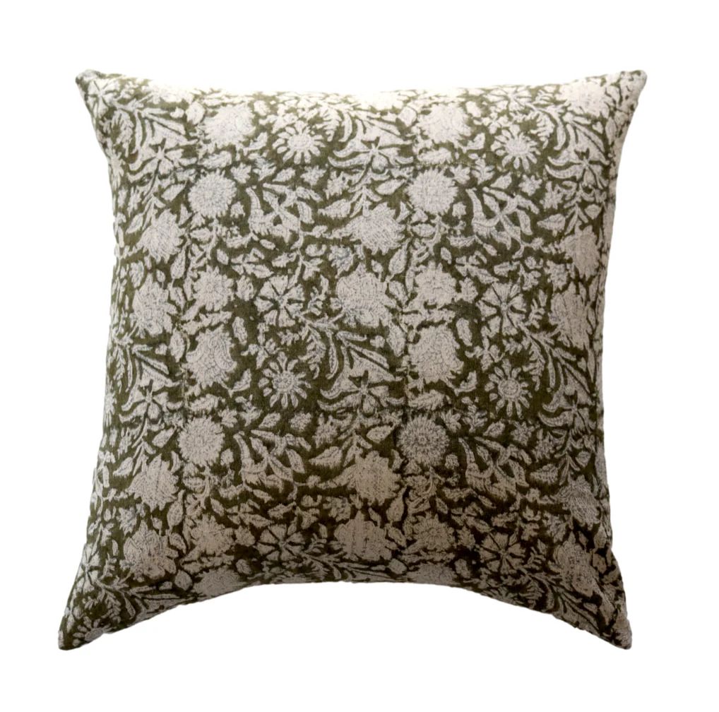 Perry Floral Pillow Cover | Danielle Oakey Interiors INC