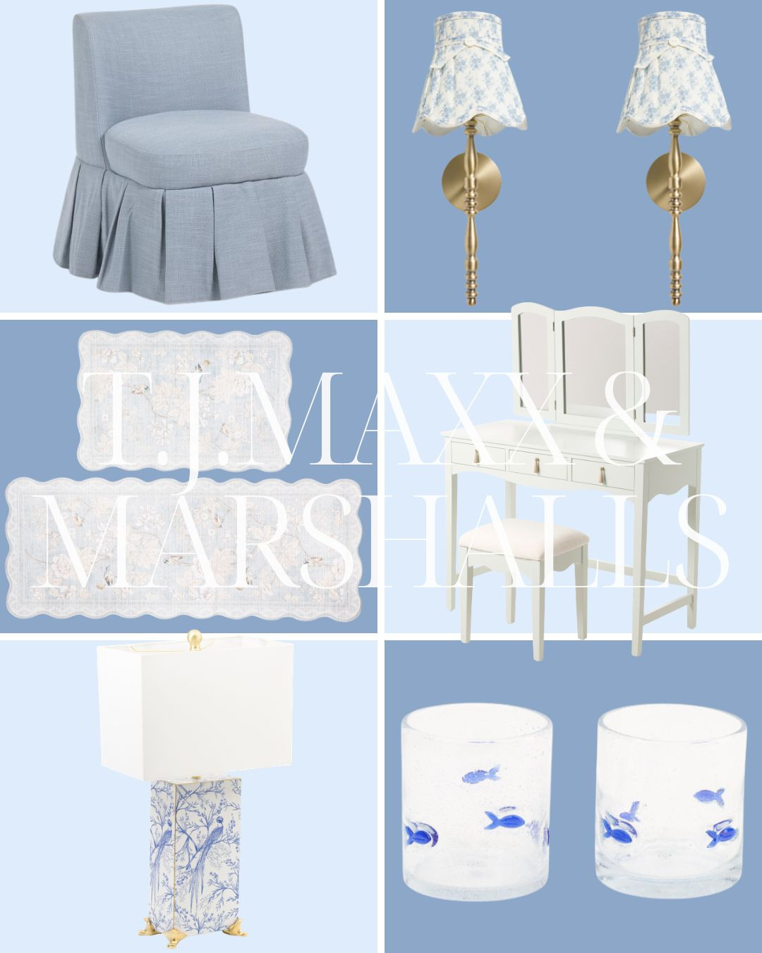 T.J. Maxx and Marshalls finds! 

living room | bathroom | bedroom | home decor | home refresh | bedding | nursery | classic home | traditional home | blue and white | furniture | coffee table | southern home | coastal home | grandmillennial home | scalloped | woven | rattan | classic style | preppy style | grandmillennial decor | blue and white decor | classic home decor | traditional home | bedroom decor | bedroom furniture | dresser | blue chair | brass lamp | floor mirror | euro pillow | white bed | linen duvet | side table | rug | glassware | cups | plates | hosting | kitchen spring | sale picks | outdoor furniture | porch | beach | Lillian August | Karma Home | Ballard Designs
 

 #LTKHome