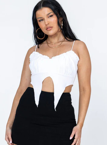 Arndell Top White | Princess Polly US